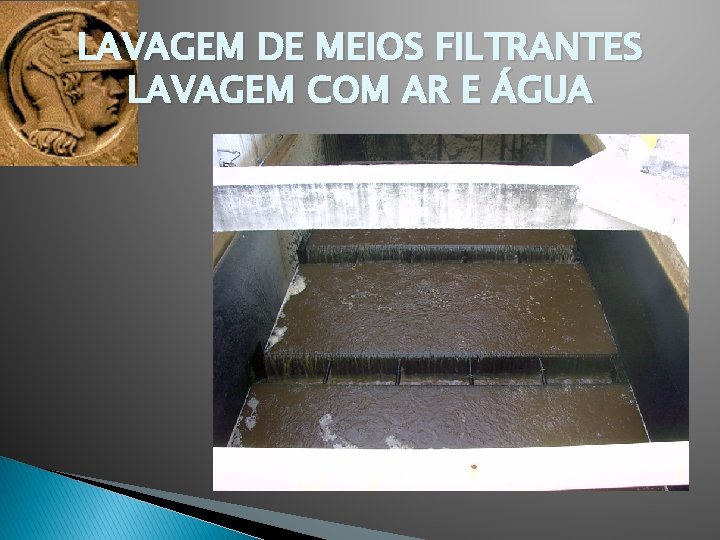 LAVAGEM DE MEIOS FILTRANTES LAVAGEM COM AR E ÁGUA 