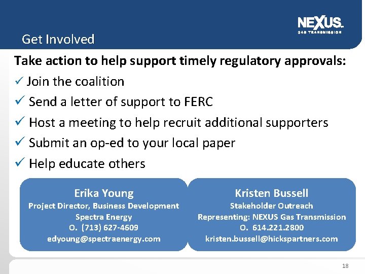Get Involved Take action to help support timely regulatory approvals: ü Join the coalition
