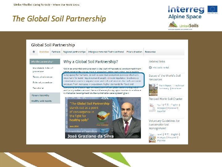 Links 4 Soils: Caring for Soils ‒ Where Our Roots Grow. The Global Soil