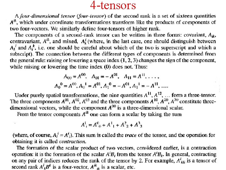 4 -tensors 
