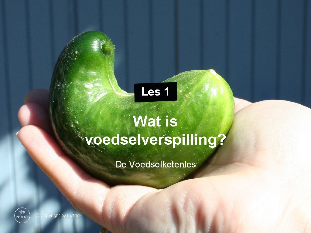 Les 1 Wat is voedselverspilling? De Voedselketenles © Copyright by Instock 