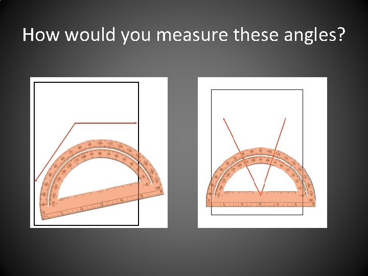 How would you measure these angles? 