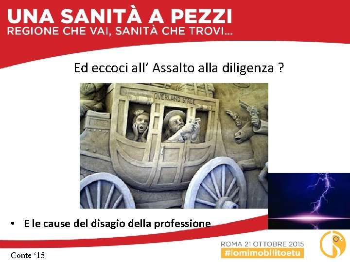 Ed eccoci all’ Assalto alla diligenza ? • E le cause del disagio della