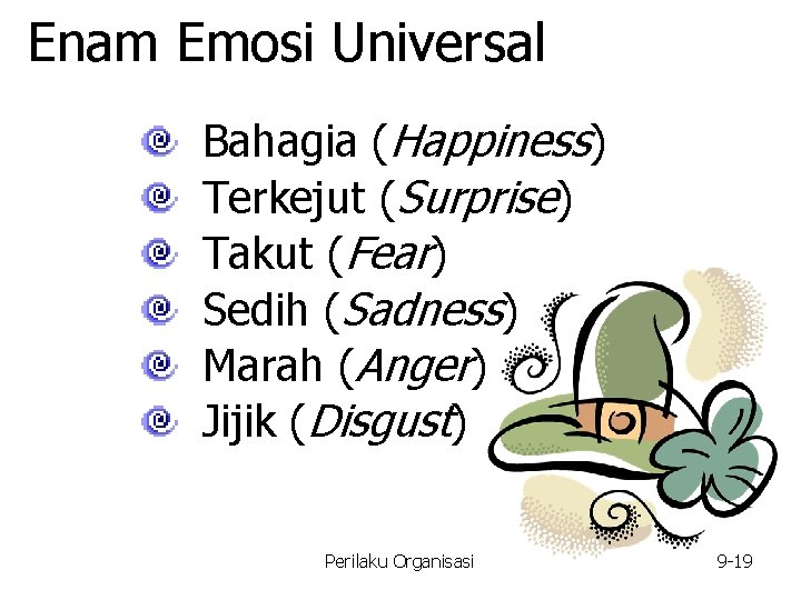 Enam Emosi Universal Bahagia (Happiness) Terkejut (Surprise) Takut (Fear) Sedih (Sadness) Marah (Anger) Jijik