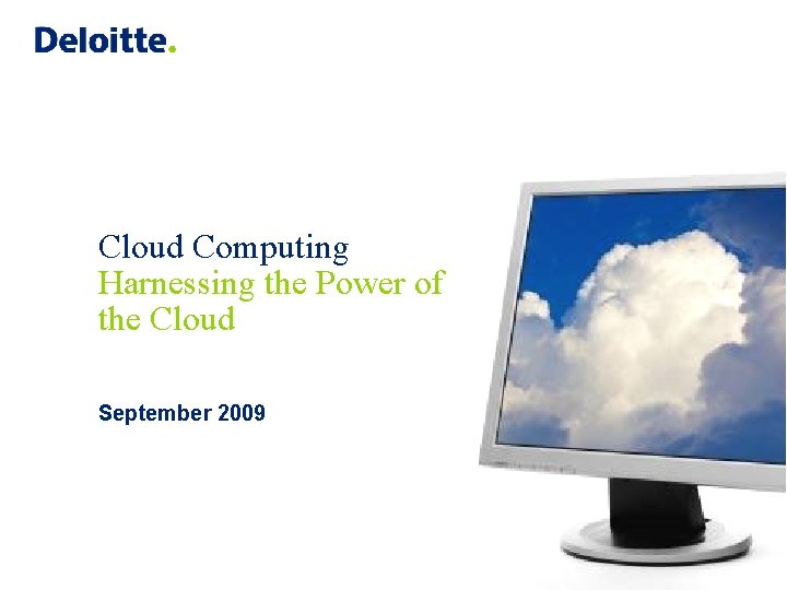 Cloud Computing Harnessing the Power of the Cloud