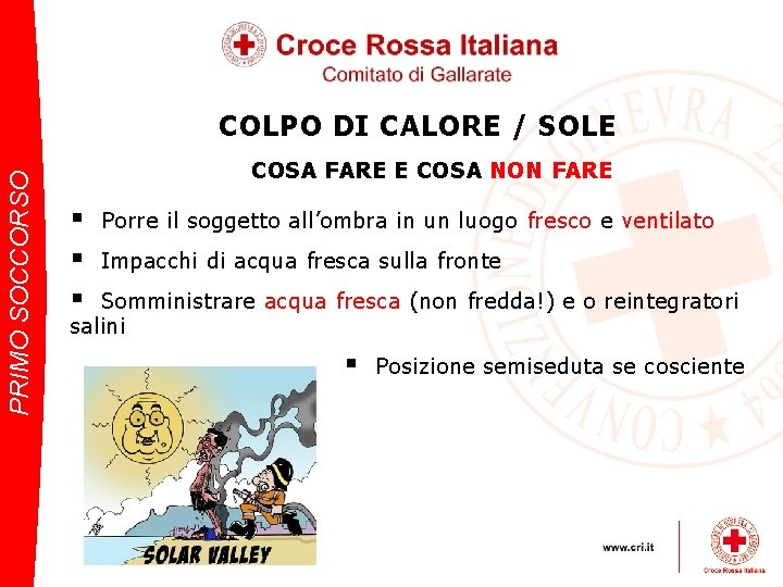 PRIMO SOCCORSO COLPO DI CALORE / SOLE COSA FARE E COSA NON FARE §