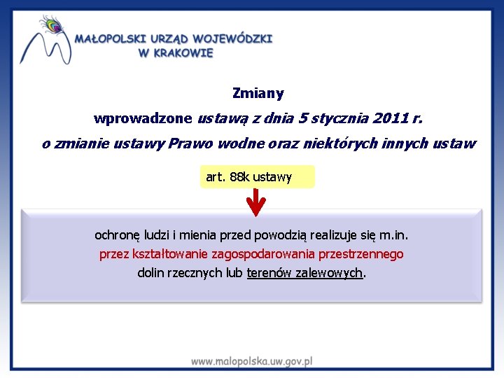 Zmiany wprowadzone ustawą z dnia 5 stycznia 2011 r. o zmianie ustawy Prawo wodne