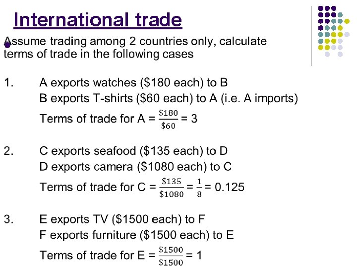 International trade l 