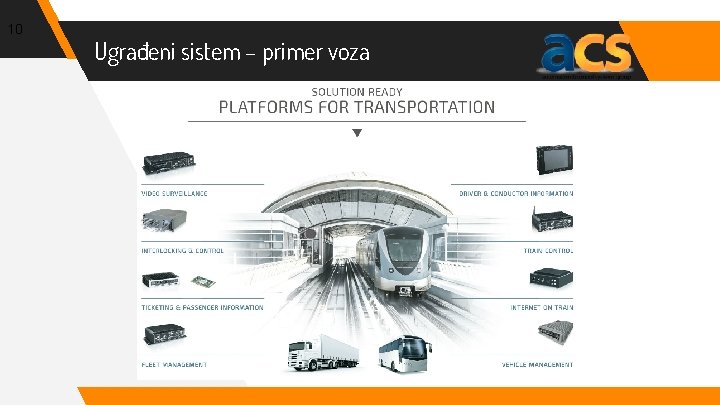 10 Ugrađeni sistem – primer voza 