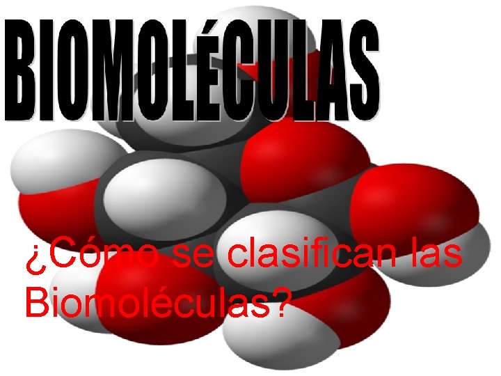 ¿Cómo se clasifican las Biomoléculas? 