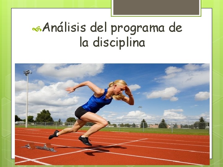  Análisis del programa de la disciplina 