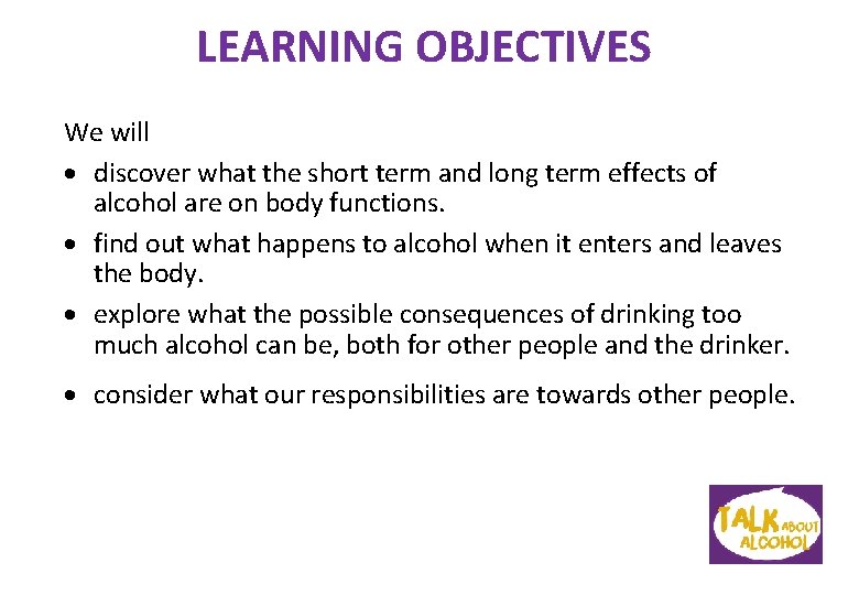 LEARNING OBJECTIVES We will discover what the short term and long term effects of