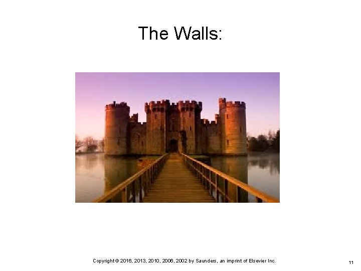 The Walls: Copyright © 2016, 2013, 2010, 2006, 2002 by Saunders, an imprint of
