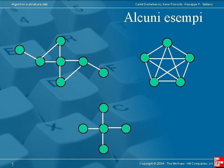 Algoritmi e strutture dati Camil Demetrescu, Irene Finocchi, Giuseppe F. Italiano Alcuni esempi 5