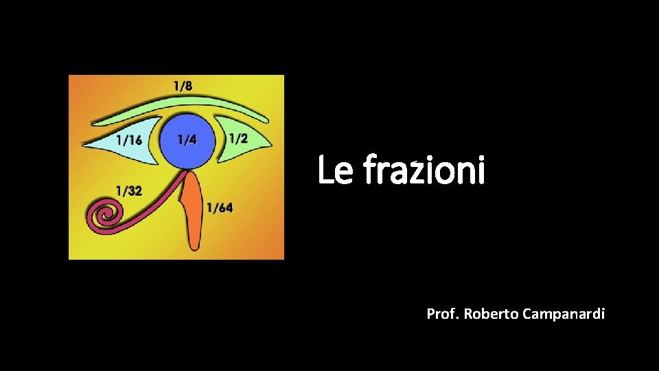 Le frazioni Prof. Roberto Campanardi 