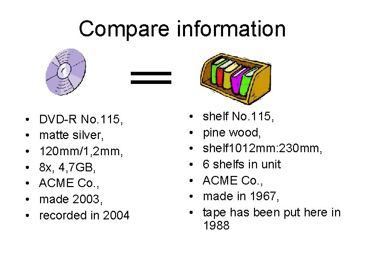 Compare information • • DVD-R No. 115, matte silver, 120 mm/1, 2 mm, 8