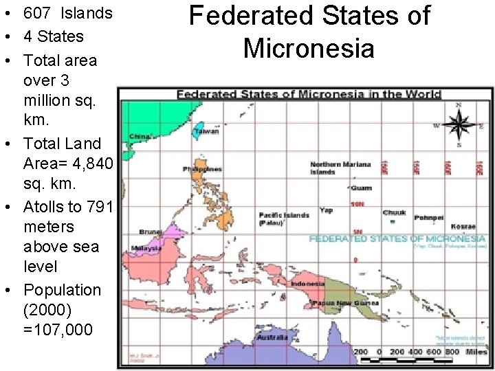  • 607 Islands • 4 States • Total area over 3 million sq.