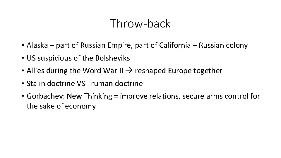 Throw-back • Alaska – part of Russian Empire, part of California – Russian colony