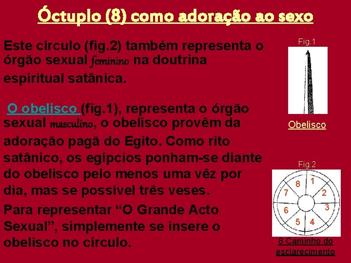Óctuplo (8) como adoração ao sexo Fig. 1 Este círculo (fig. 2) também representa