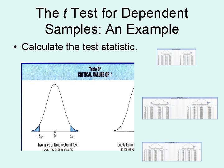 The t Test for Dependent Samples: An Example • Calculate the test statistic. 