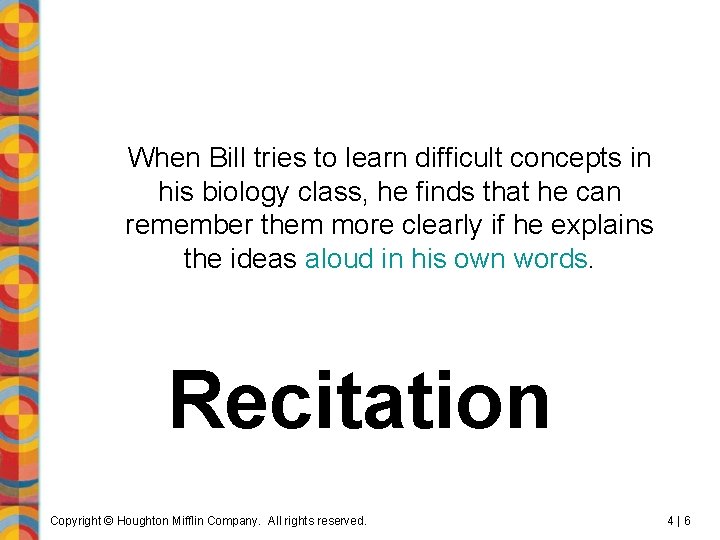 When Bill tries to learn difficult concepts in his biology class, he finds that