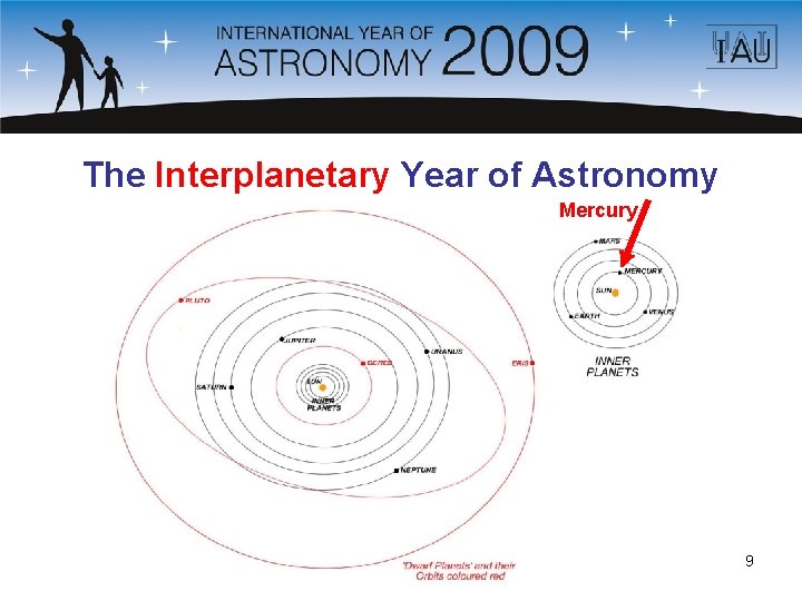 The Interplanetary Year of Astronomy Mercury 9 