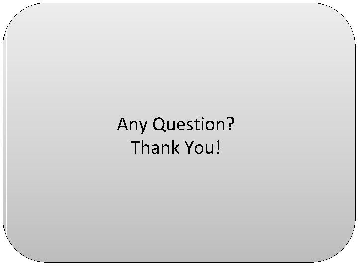 Any Question? Thank You! 
