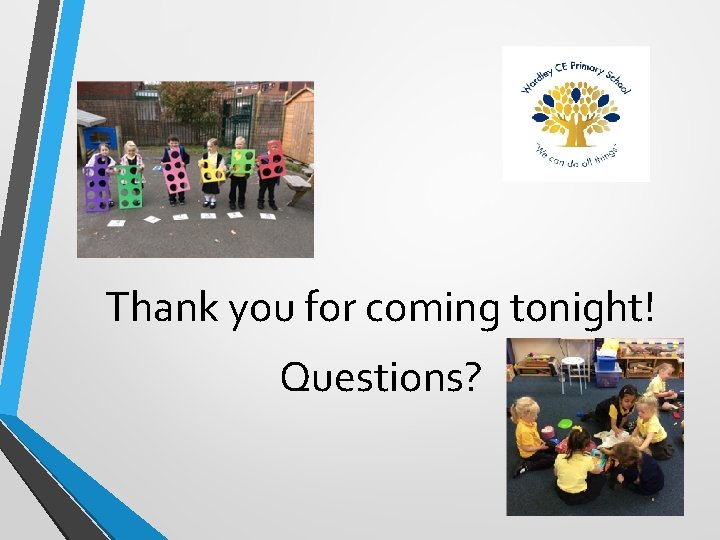 Thank you for coming tonight! Questions? Thank you for coming tonight! Questions?