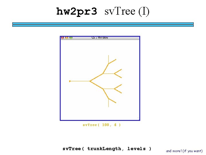 hw 2 pr 3 sv. Tree (I) sv. Tree( 100, 4 ) sv. Tree(