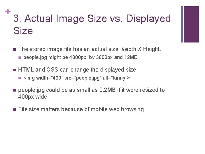Type Size Image Example 5 Things you need to know about images