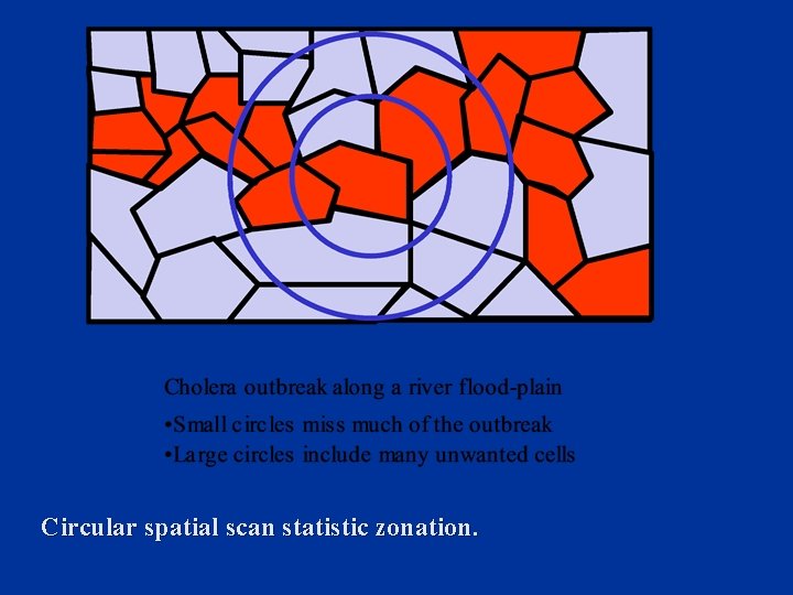 Circular spatial scan statistic zonation. 