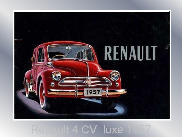 Renault 4 CV luxe 1957 
