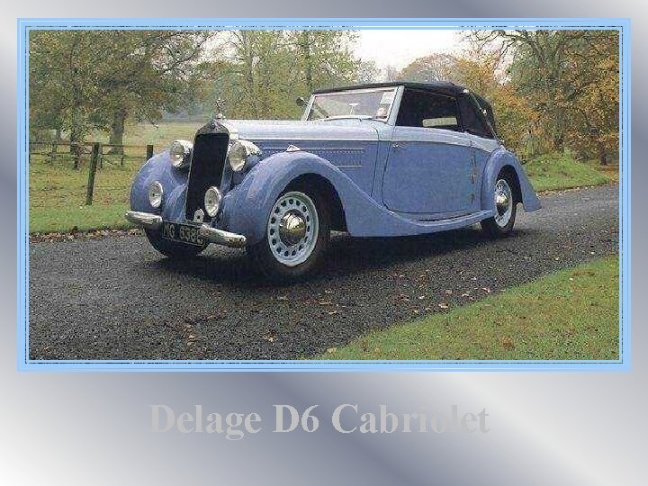 Delage D 6 Cabriolet 