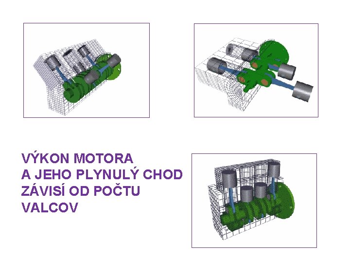 VÝKON MOTORA A JEHO PLYNULÝ CHOD ZÁVISÍ OD POČTU VALCOV 