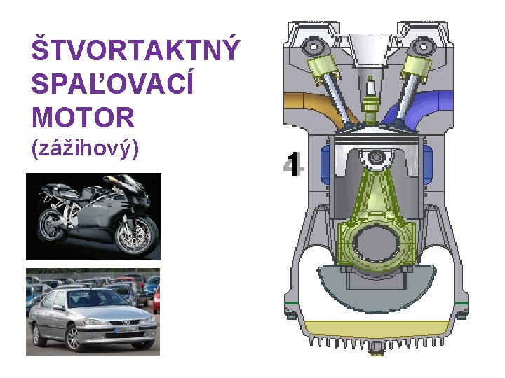 ŠTVORTAKTNÝ SPAĽOVACÍ MOTOR (zážihový) 