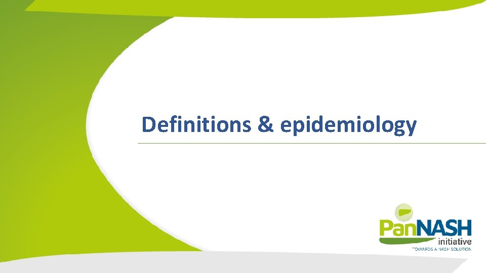 Definitions & epidemiology 