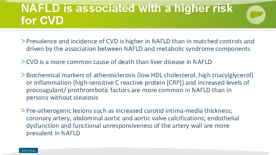 NAFLD is associated with a higher risk for CVD > Prevalence and incidence of