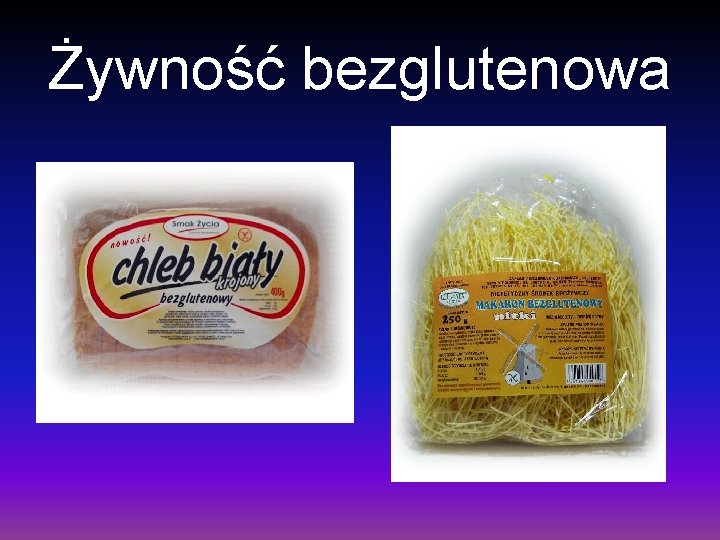 Żywność bezglutenowa 