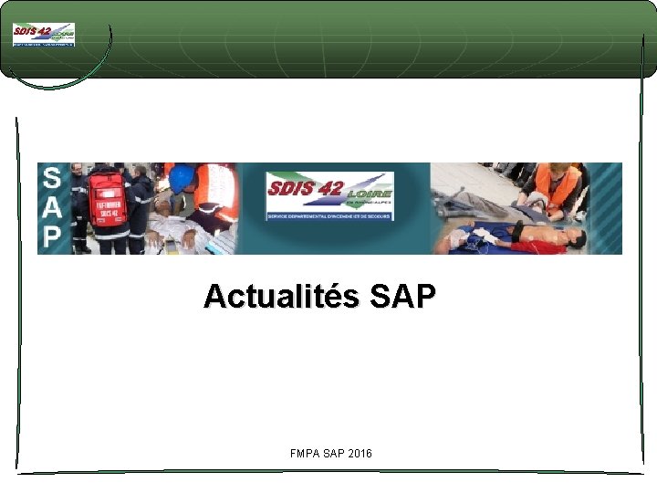 Actualités SAP FMPA SAP 2016 