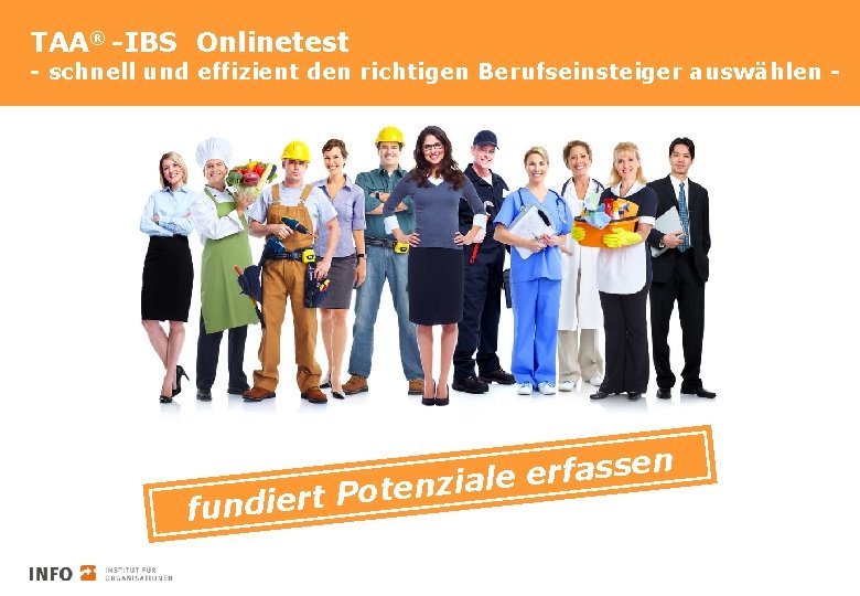 TAA® -IBS Onlinetest - schnell und effizient den richtigen Berufseinsteiger auswählen - n e