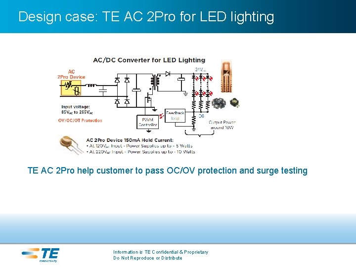 Design case: TE AC 2 Pro for LED lighting TE AC 2 Pro help