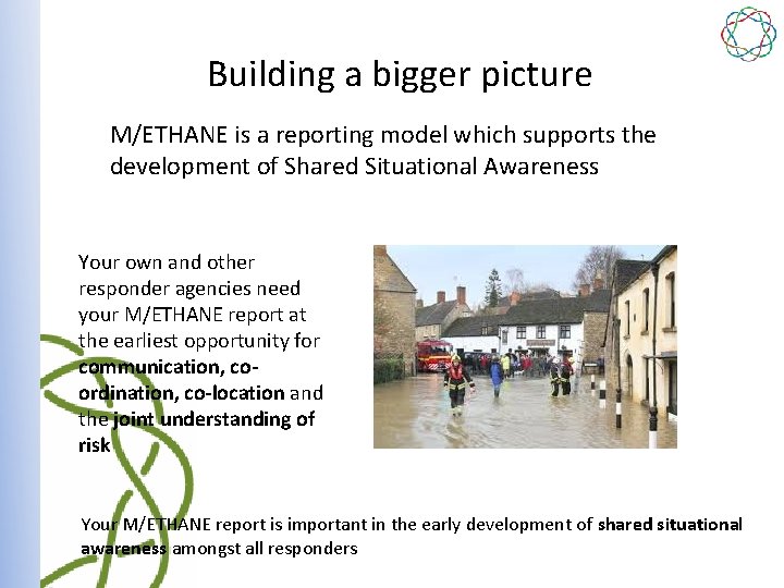 Building a bigger picture M/ETHANE is a reporting model which supports the development of
