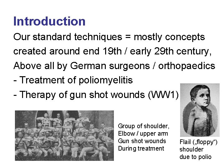 Introduction Our standard techniques = mostly concepts created around end 19 th / early