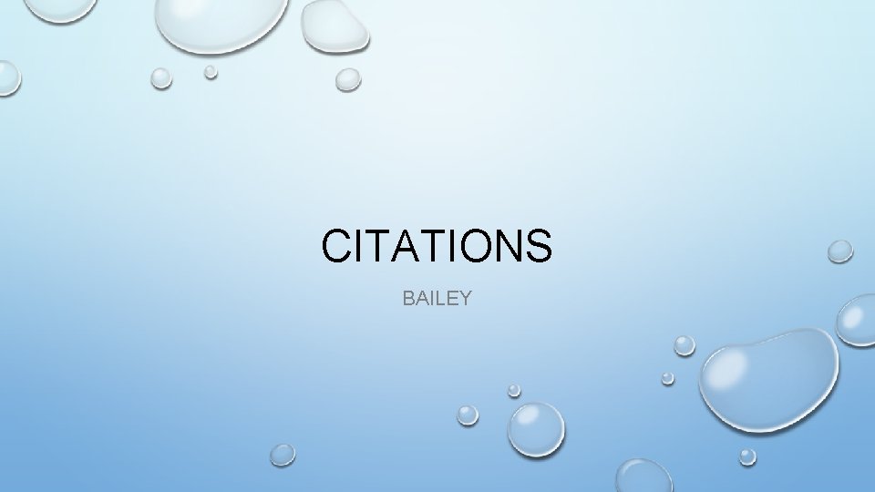 CITATIONS BAILEY 