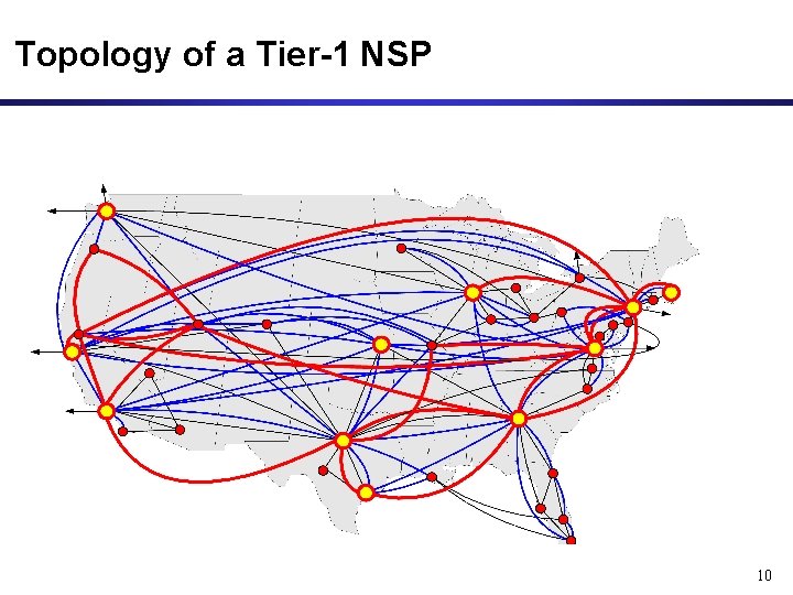 Topology of a Tier-1 NSP 10 