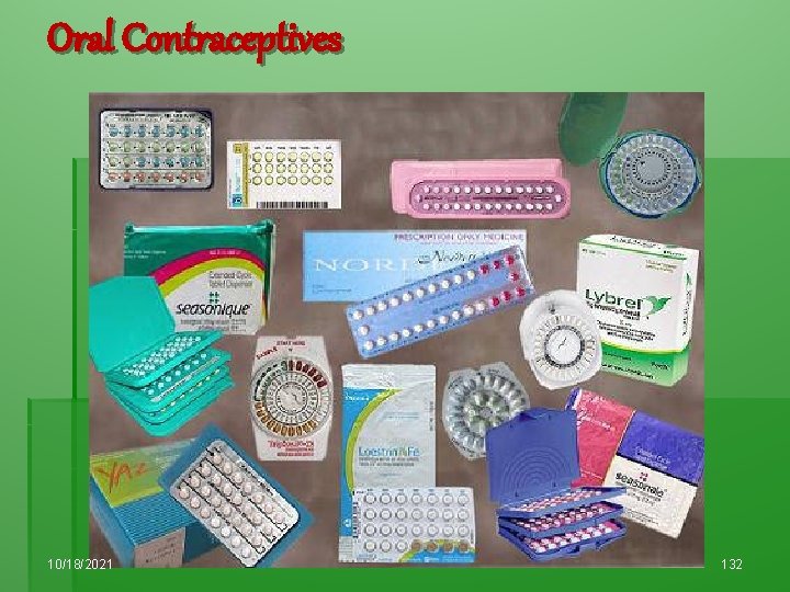 Oral Contraceptives 10/18/2021 132 