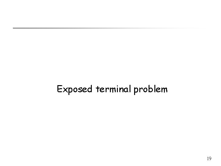 Exposed terminal problem 19 