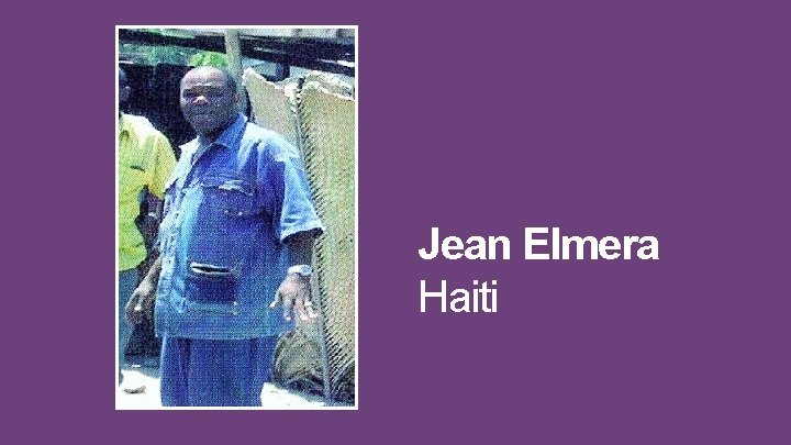 Jean Elmera Haiti 