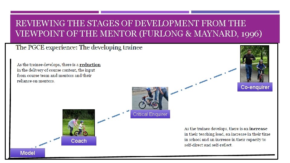 REVIEWING THE STAGES OF DEVELOPMENT FROM THE VIEWPOINT OF THE MENTOR (FURLONG & MAYNARD,