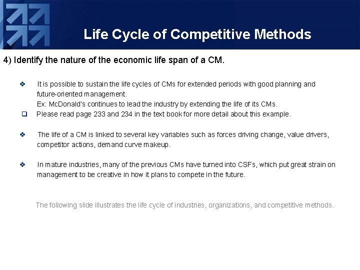 CHAPTER EIGHT INVESTING IN COMPETITIVE METHODS By Maris